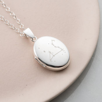 Personalised Zodiac Constellation Locket Necklace, 4 of 9
