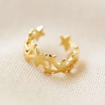 Star Ear Cuff In Silver And Gold Plating, 5 of 8