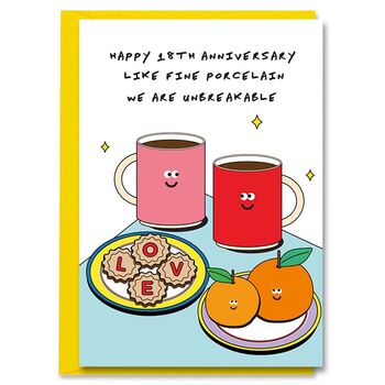 12th Wedding Anniversary Cards - Silk Anniversary | Funky Pigeon