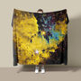 Space Fleece Blanket Pacman Nebula Yellow, thumbnail 1 of 10