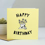 Gardening Birthday Card With Gardening Tools And Plant, thumbnail 1 of 2