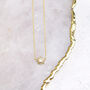 Gold Plated Sunburst And Diamante Necklace, thumbnail 3 of 3