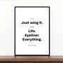 'Just Wing It' Inspirational Print About Life, thumbnail 2 of 3
