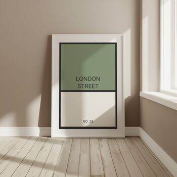 Personalised Street Name Property Print, 4 of 4