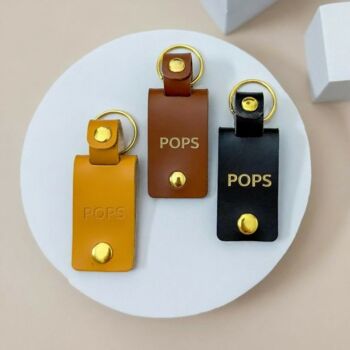 Personalised Photo Keyring Gift For Pops, 2 of 3