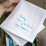 Personalised Child’s Handwriting Handkerchief For Dad Or Grandad, thumbnail 4 of 6