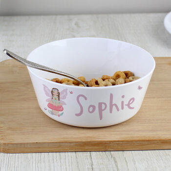 Personalised Toadstool Fairy Plastic Bowl, 2 of 4