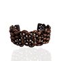Wide Woven Copper Cuff Bracelet, thumbnail 2 of 7