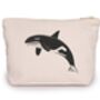 Lynx The Killer Whale Cotton Lined Mini Pouch Bag, thumbnail 1 of 2