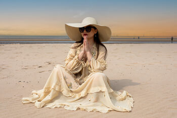 Hook Luna Dangle Earrings Goddess Moon Jewellery, 5 of 9