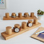 Personalised Solid Oak Watch Stand For Five Watches, thumbnail 2 of 9