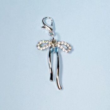 Something Blue Bow Bouquet Charm, 4 of 4