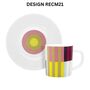Coloured On Trend Porcelain Espresso Cup And Saucer, thumbnail 2 of 11