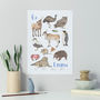 Personalised Animal Alphabet Print Unframed, thumbnail 6 of 12