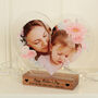 Personalised Acrylic Floral Heart Photo, thumbnail 1 of 3