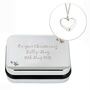 Silver Heart Necklace With Butterfly Box – Personalised, thumbnail 2 of 3
