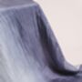 100% Mulberry Silk Scarf, Ombre Silver Grey, thumbnail 4 of 6