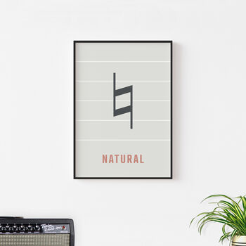 Natural Note Print | Music Theory Poster, 6 of 7
