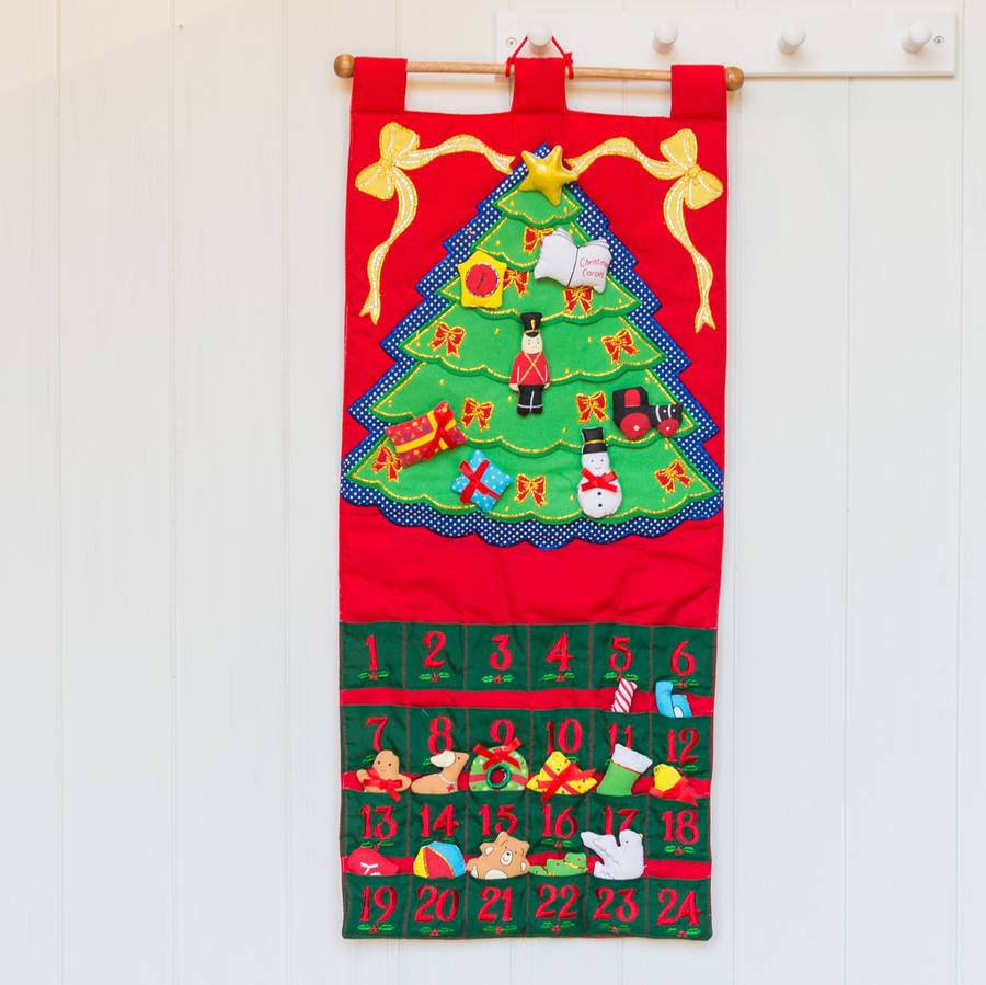 Christmas Tree Fabric Advent Calendar By Jolly Fine Christmas Tree Fabric Advent Calendar By Jolly Fine