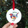 Personalised Patchwork Robin Memorial Decoration, thumbnail 3 of 8