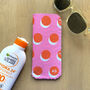 Maximalist Orange And Pink Polka Dot Glasses Case, thumbnail 4 of 8