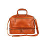 Personalised Tan Leather Holdall With Shirt Compartment, thumbnail 2 of 10