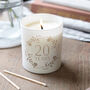 20th China Wedding Anniversary Gift Glow Through Candle, thumbnail 1 of 10