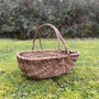 Set Of Two Large Willow Wicker Garden Trug Baskets, thumbnail 2 of 8