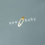 New Baby Card With Gold Foil Nappy Pin, thumbnail 2 of 4