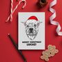 Personalised Red Nose Pitbull Birthday Card, thumbnail 11 of 11