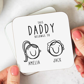 'This Daddy Belongs To' Personalised Mug, 5 of 9