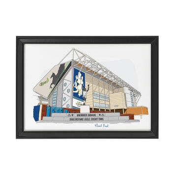 Personalised Leeds Stadium Print, Football Gift, 4 of 6
