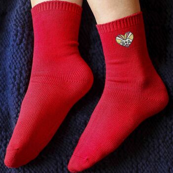 Personalised Valentines Socks Gift For Him And Her, 3 of 6