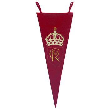 Souvenir Coronation Pennant In Embroidered Pure Wool, 2 of 4