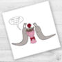 Personalised Slugs 'R Us Anniversary Or Birthday Card, thumbnail 1 of 3