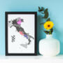 Personalised Map Of Italy Print, thumbnail 4 of 7
