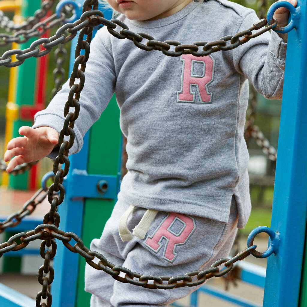 baby boy initial tracksuit