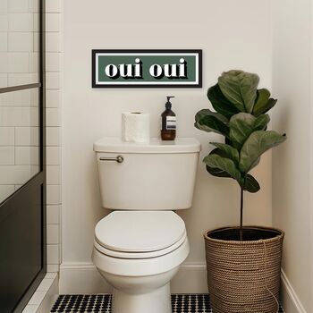 Framed Oui Oui Typography Print, 8 of 12