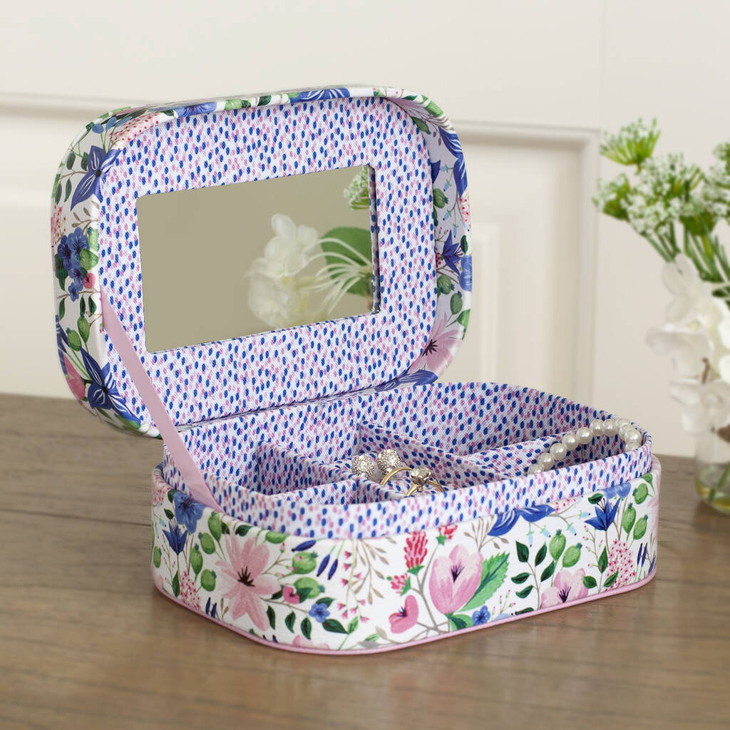 floral travel jewellery box by jodie byrne