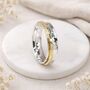 Personalised Sterling Silver And Brass Spinner Ring – 6mm, thumbnail 1 of 12