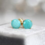 Amazonite Stud Earrings, thumbnail 1 of 11