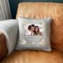 Personalised Photo Pink Floral Ashes Faux Fur Cuddle Cushion, thumbnail 5 of 10