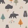 Bear Family Lampshade, Natural, thumbnail 2 of 2