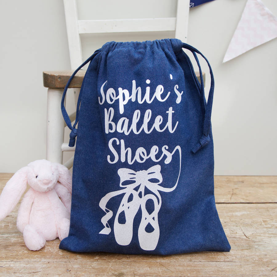 Personalised Child's Ballet Shoe Bag, 1 of 4
