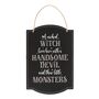 Wicked Witch Family Hanging Sign, thumbnail 2 of 4