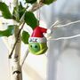 Personalised Ceramic Sprout Christmas Decoration, thumbnail 4 of 4