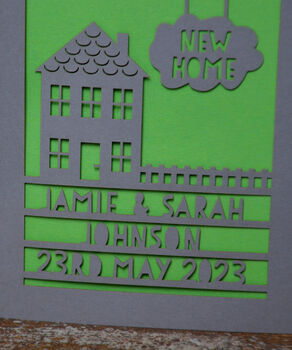 New Home Laser Cut Greeting Card, 3 of 7