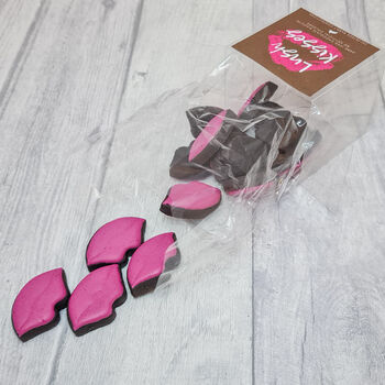 Valentine's Biscuits Gift, Lush Kisses, Lips Biscuits, 2 of 4