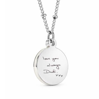 Personalised Handwriting Disc Necklace, 4 of 7