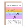 Astrological Sagittarius Birthday Card, thumbnail 2 of 2